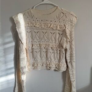 Zara Cream Knit Sweater